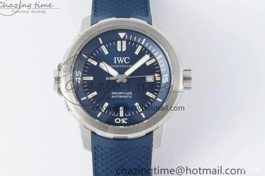 MIROTIME 0106 WellDesigned Aquatimer Automatic SS RSF 1:1 Best Edition Blue Dial on Blue Rubber Strap A 7057